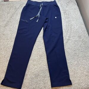 Figs Navy Blue Straight Leg Pants
